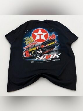 Vintage Ricky Rudd NASCAR T-Shirt Size Large Black Rare Racing Tee 90s Y2K